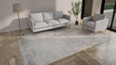 Grey Samoke Modern Silk Rug - 8'10" x 11'11"