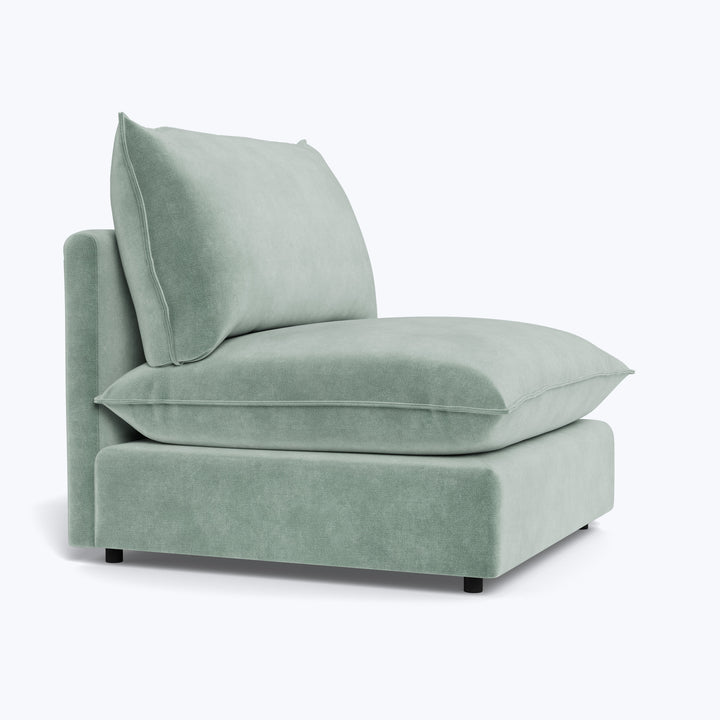 Montauk Armless Chair Graceland, Performance Blend / Sorrell