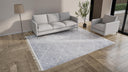 Grey Diamond Moroccan Shag Rug - 8' x 10'