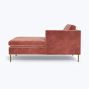 Boutique Chaise, Right Facing Graceland, Performance Blend / Sorrell