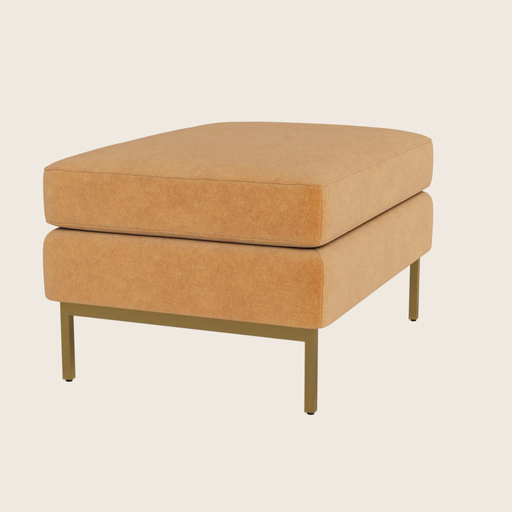 Hannah Ottoman w/ Brass Legs Graceland, Performance Blend / Sorrell