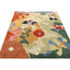 Multicolored Contemporary Art Deco Wool Cotton Blend Rug - 5'5" x 6'7"