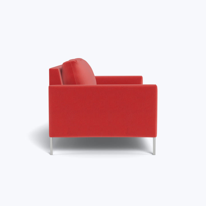 Soho 64" Loveseat w/ Steel Legs Graceland, Performance Blend / Sorrell