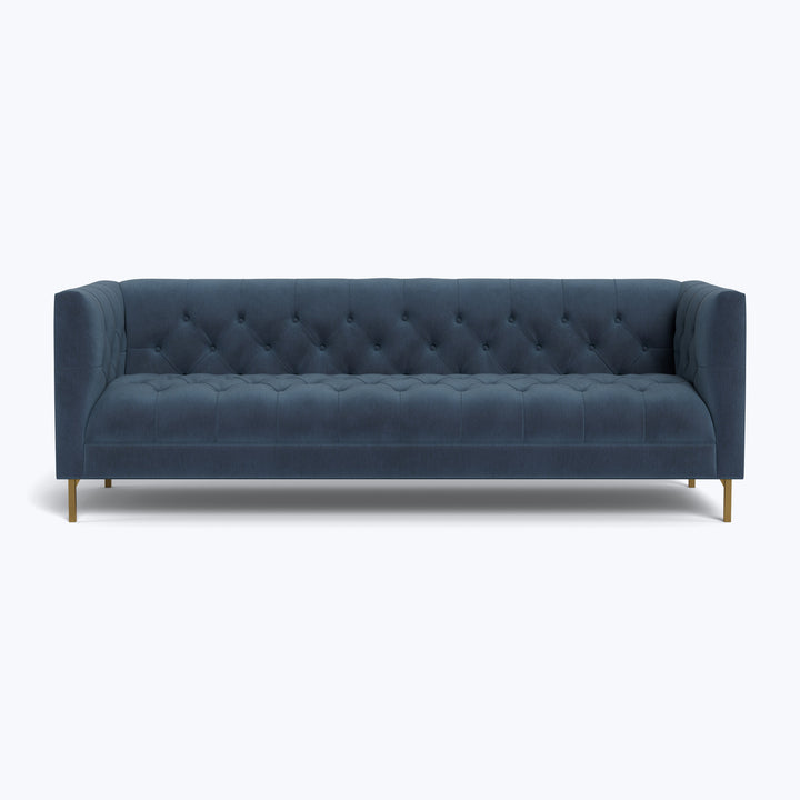 Tribeca 84" Sofa w/ Brass Legs Graceland, Performance Blend / Sorrell