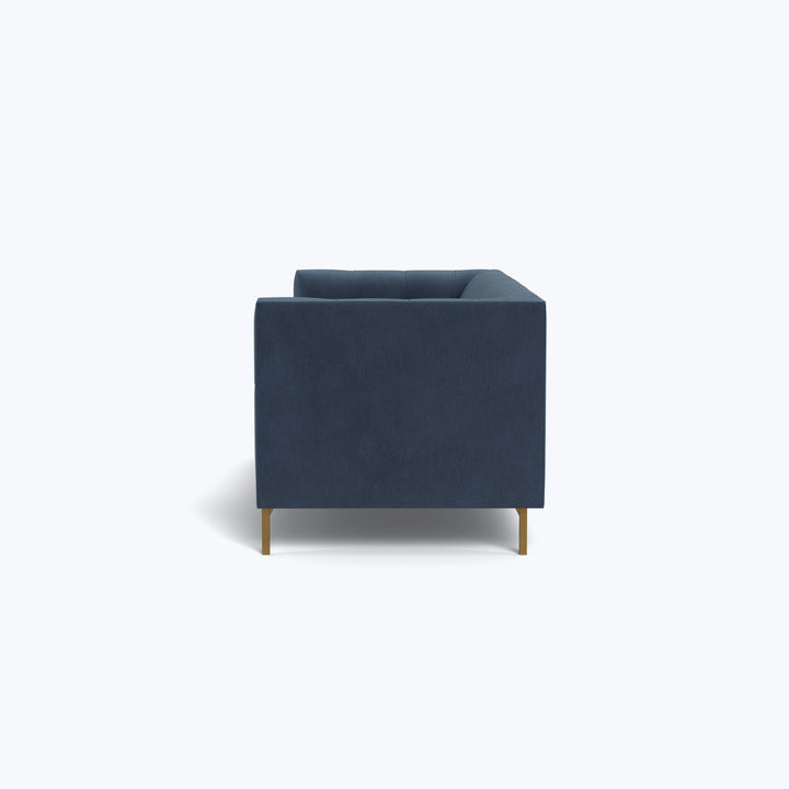 Tribeca 84" Sofa w/ Brass Legs Graceland, Performance Blend / Sorrell