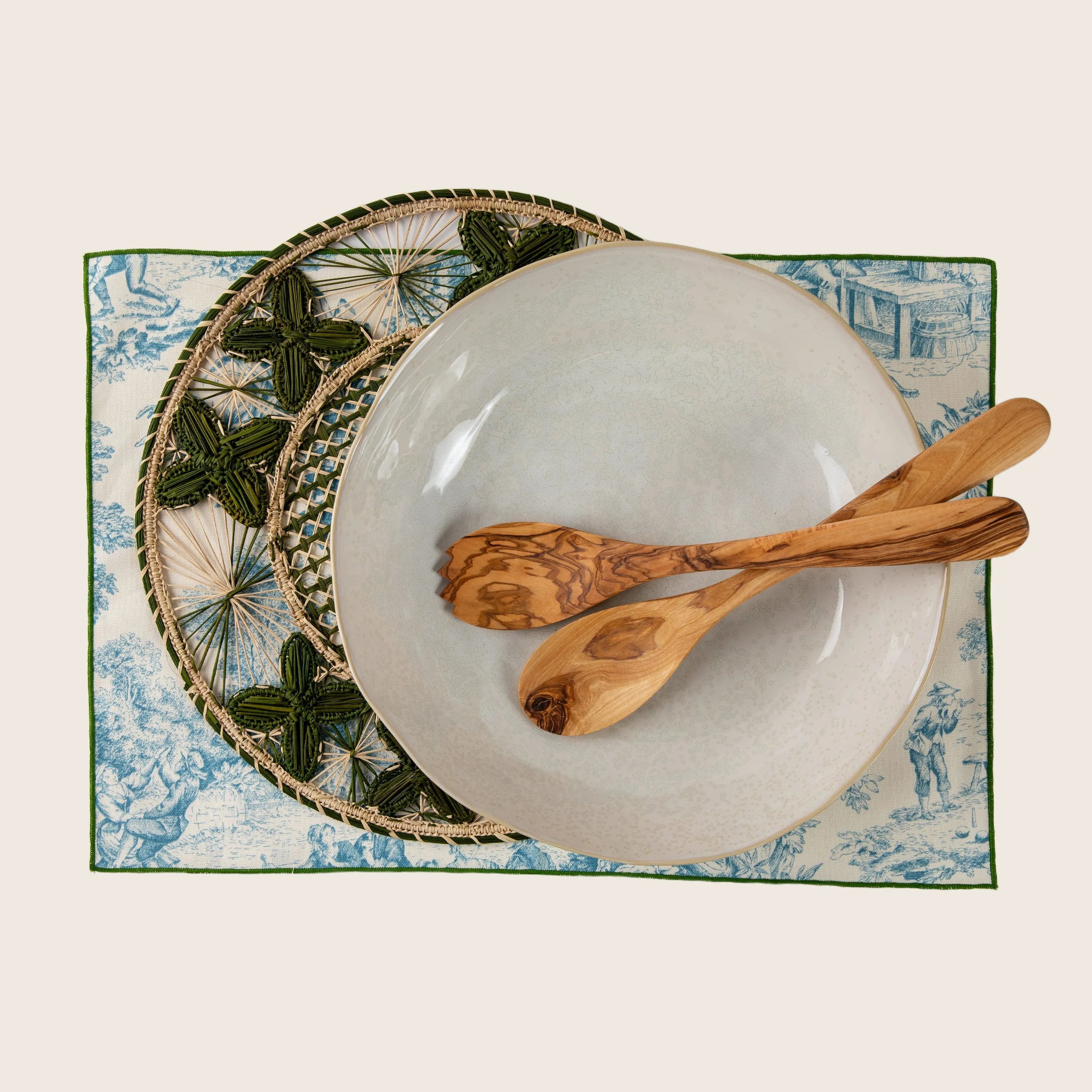 Olive Wood Serving Set - Thumbnail 3