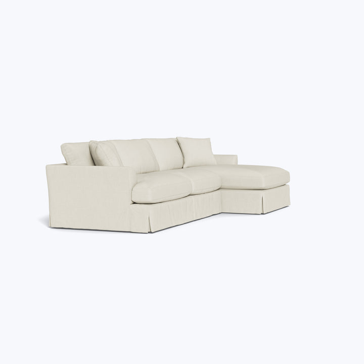 Martha's Vineyard Slipped Sectional, Right Facing Graceland, Performance Blend / Sorrell