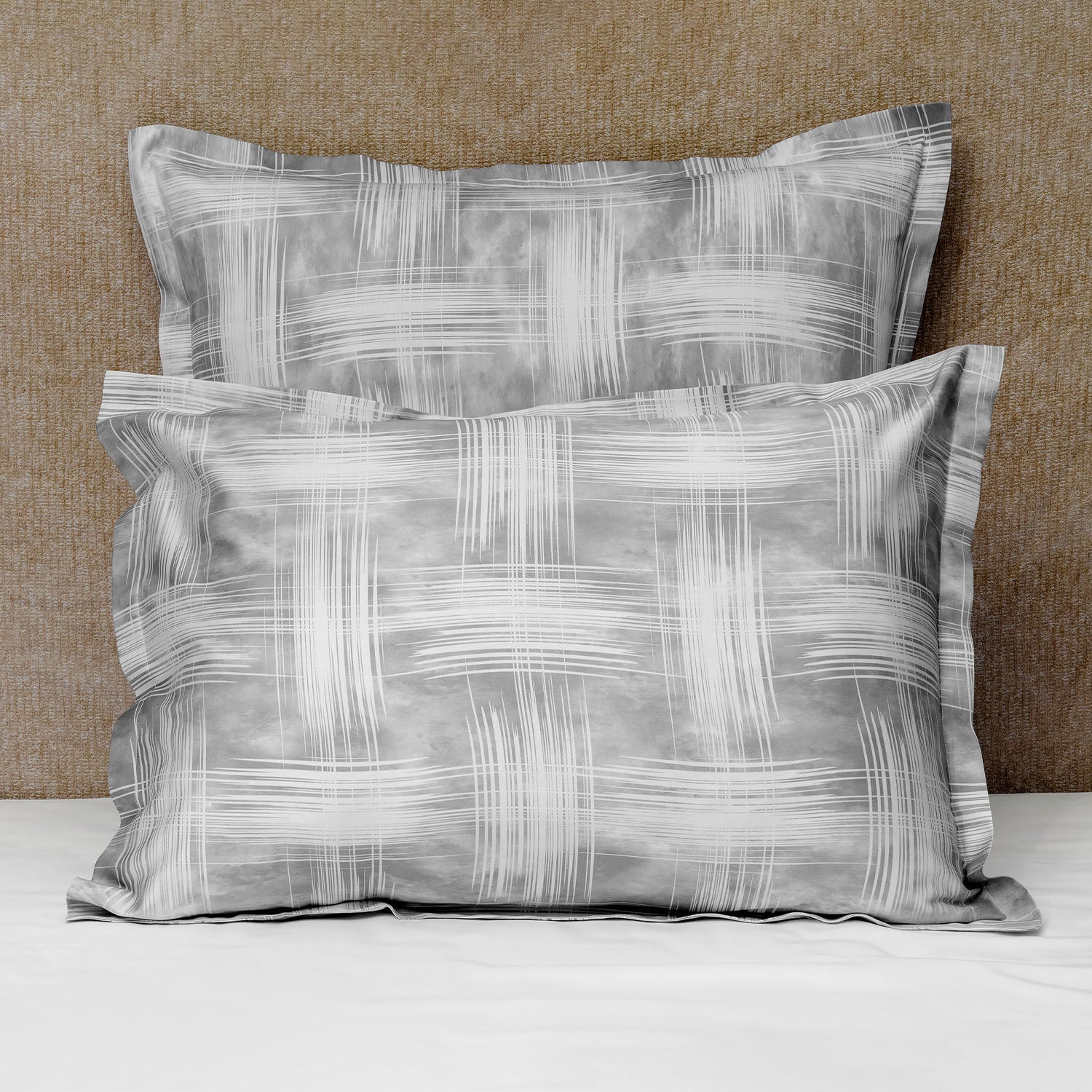 Graffiti Duvet & Shams, Grey Pillow Sham / Standard