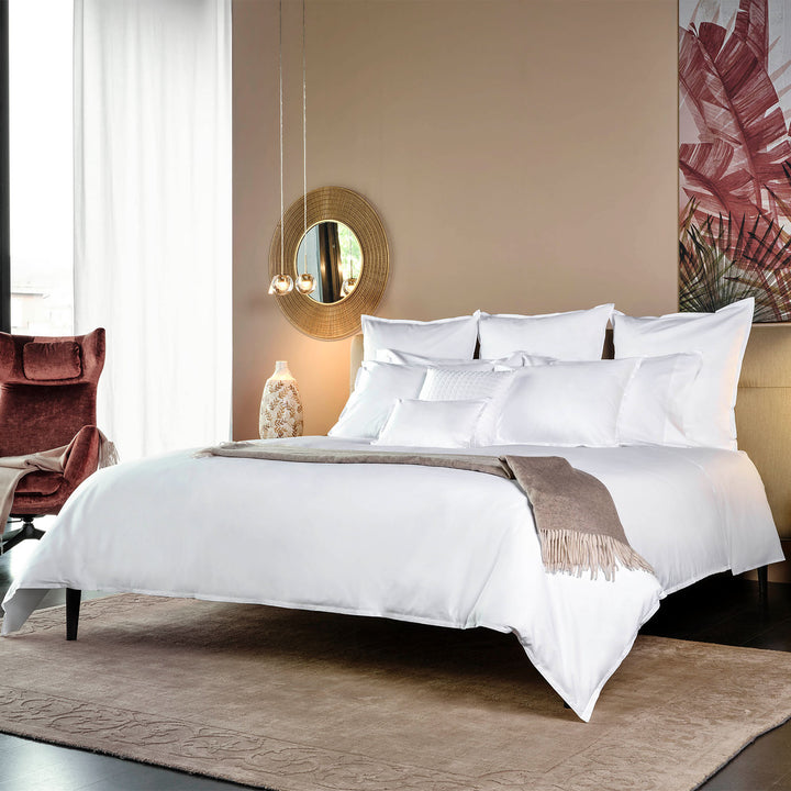 Lineare Sateen Sheets & Pillowcases, White Pillowcase Pair / Standard