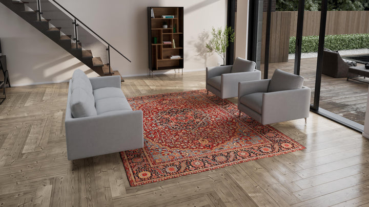 Red Antique Persian Rug - 8'7" x 11'