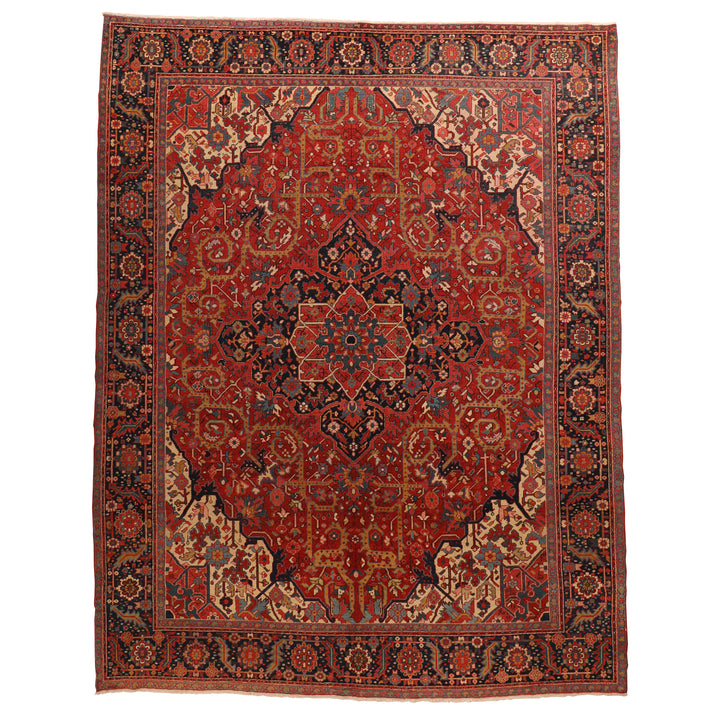 Antique Persian Serapi Rug - 9'10" x 12'8" Default Title