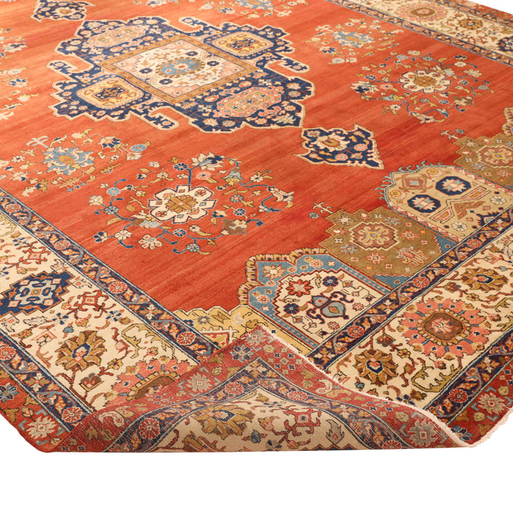 Antique Persian Tabriz Rug - 9'10" x 12'8" Default Title
