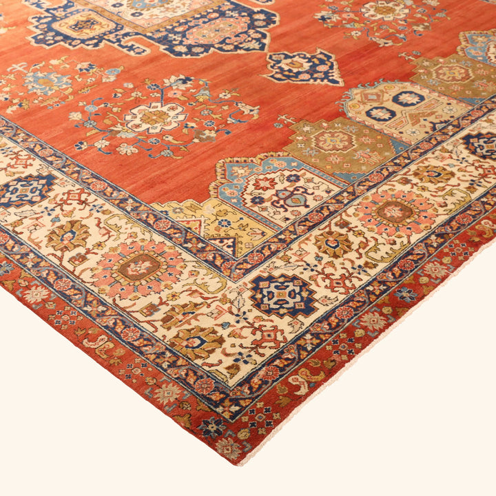Antique Persian Tabriz Rug - 9'10" x 12'8" Default Title
