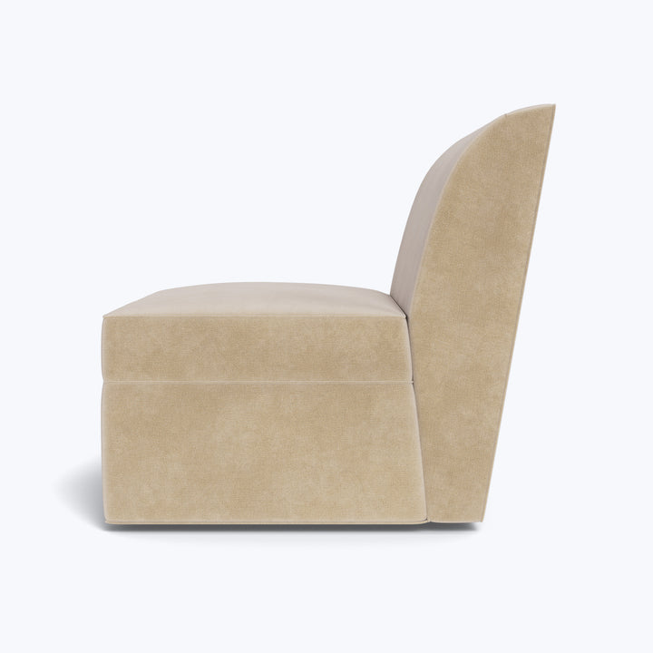 Elise Armless Chair Graceland, Performance Blend / Sorrell