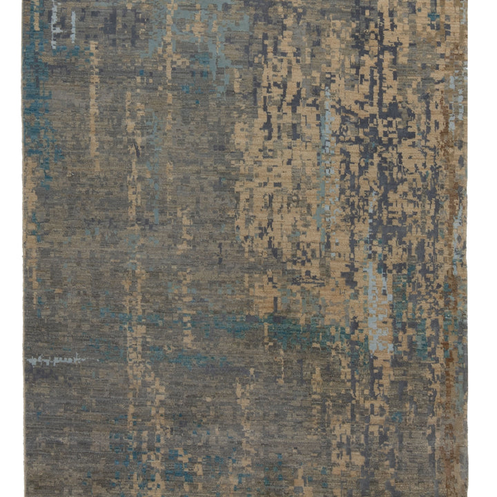 Modern Wool & Silk Rug - 4' x 13' Default Title