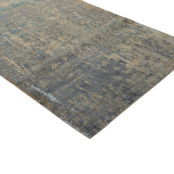 Modern Wool & Silk Rug - 4' x 13' Default Title