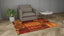 Orange & Brown Modern Wool Rug - 5'7" x 7'7"