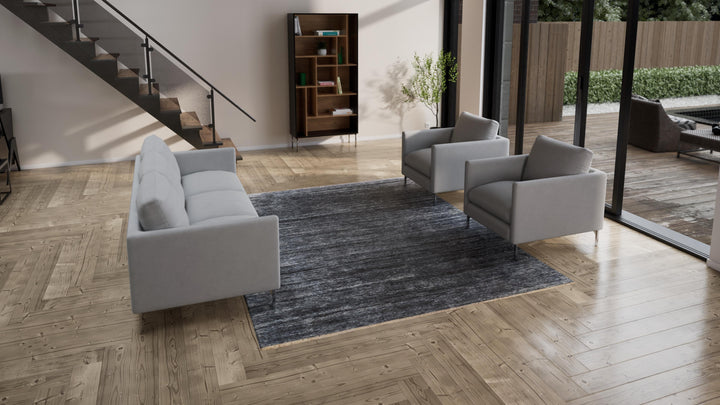 Green Transitional Silk Rug - 8' x 10'