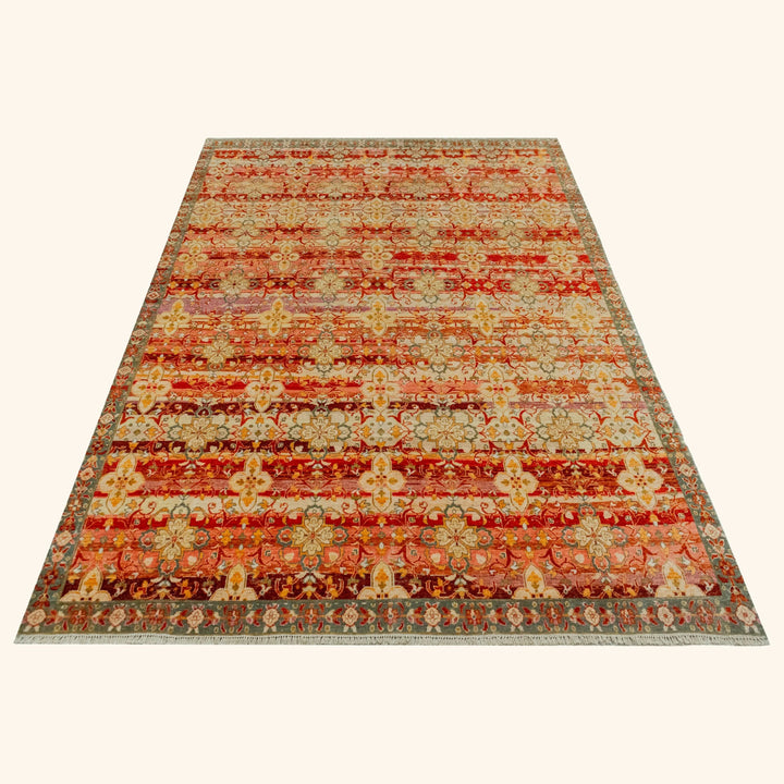 Transitional Hand-Knotted Wool Rug - 8' x 10' Default Title