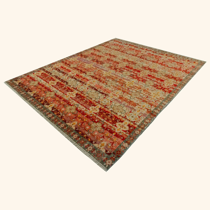 Transitional Hand-Knotted Wool Rug - 8' x 10' Default Title