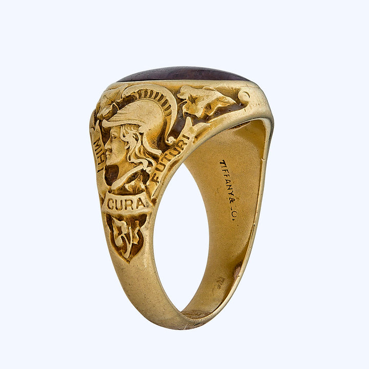 Tiffany art deco amethyst ring