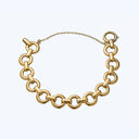 George L'enfant vintage gold link bracelet