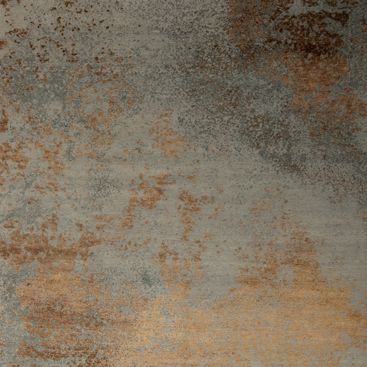 Modern Hand-Knotted Wool & Silk Rug - 8' x 10' Default Title