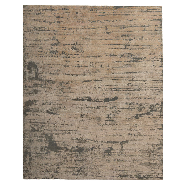 Modern Hand-Knotted Wool & Silk Rug - 8' x 10' Default Title