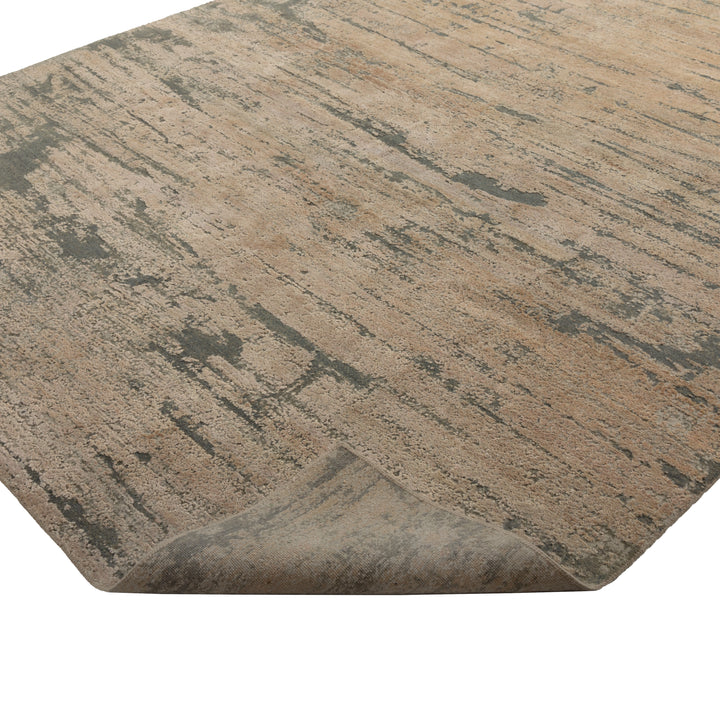 Modern Hand-Knotted Wool & Silk Rug - 8' x 10' Default Title