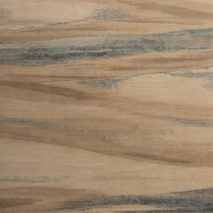 Modern Hand-Knotted Wool & Silk Rug - 8' x 10' Default Title