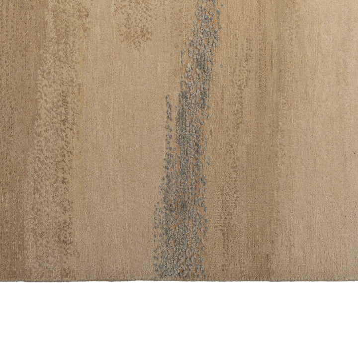 Modern Hand-Knotted Wool & Silk Rug - 8' x 10' Default Title