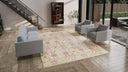 Yellow Transitional Wool Cotton Blend Rug - 9' x 12'1"