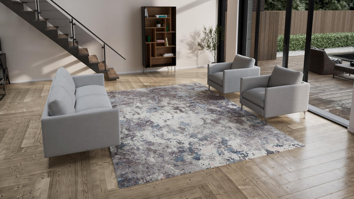 Grey Contemporary Wool Rug - 9'1" x 12'2"