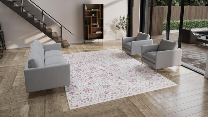 Ivory Transitional Wool Rug - 9' x 11'9"