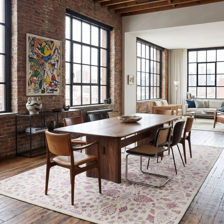 Ivory Transitional Wool Rug - 9' x 11'9"
