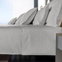Lineare Sateen Sheets & Pillowcases, Pearl Sheet Set / King