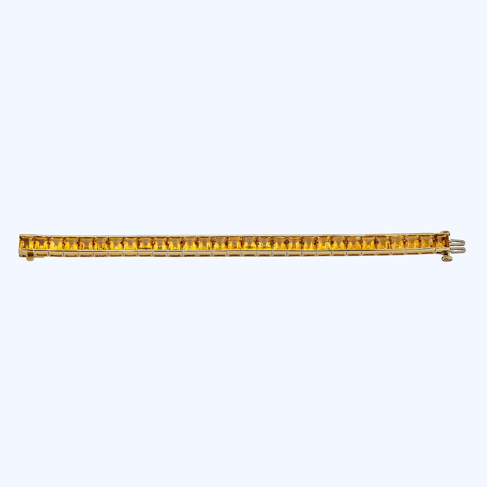 1980s Gold Citrine Bracelet