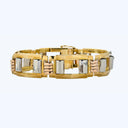 1940s French Tricolor Gold Bracelet