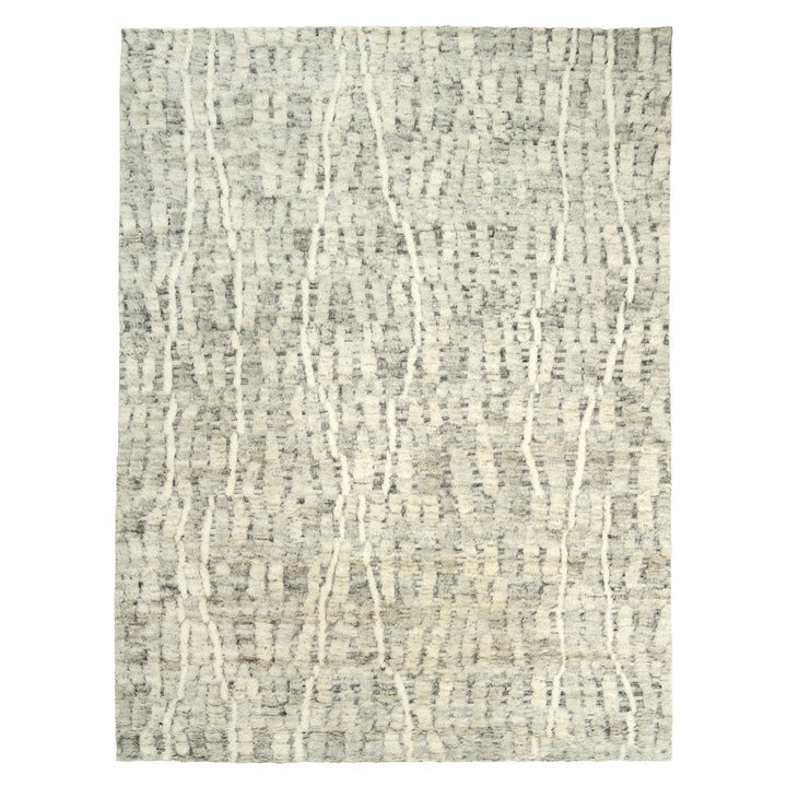 Cream Moroccan Wool Rug - 9' x 12'