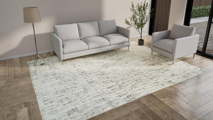 Cream Moroccan Wool Rug - 9' x 12'