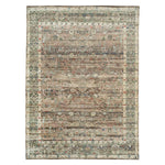 Brown & Green Transitional Hand-Knotted Rug - 8'9" x 12'