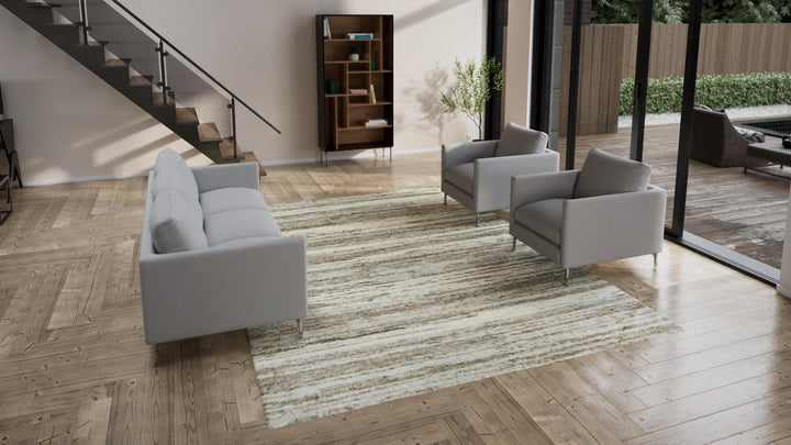 Grey Moroccan Wool Rug - 9' x 12'2"