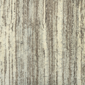 Contemporary striped rug in natural tones, soft texture, versatile style. - hover