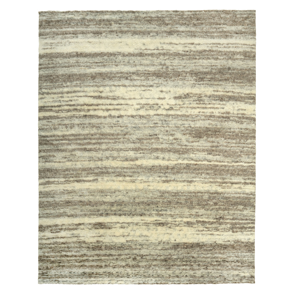 Grey Moroccan Wool Rug - 8' x 10'2"