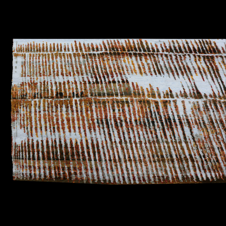 Brown Modern Silk Rug - 10'1" x 14'2" Default Title