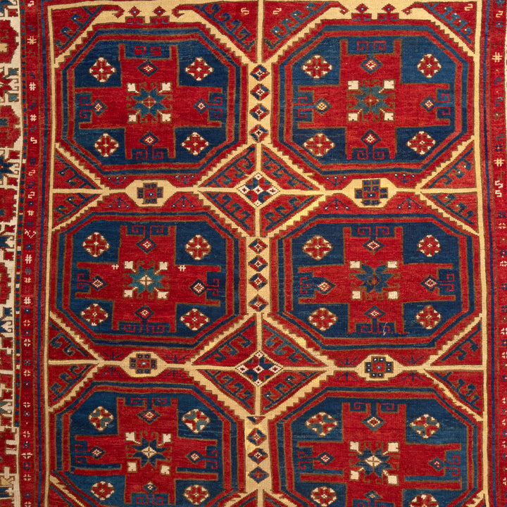 Antique Turkish Hand-Knotted Rug - 6' 5'' x 5' 11''