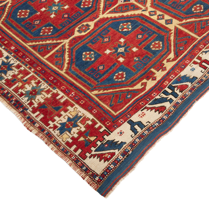 Antique Turkish Hand-Knotted Rug - 6' 5'' x 5' 11''