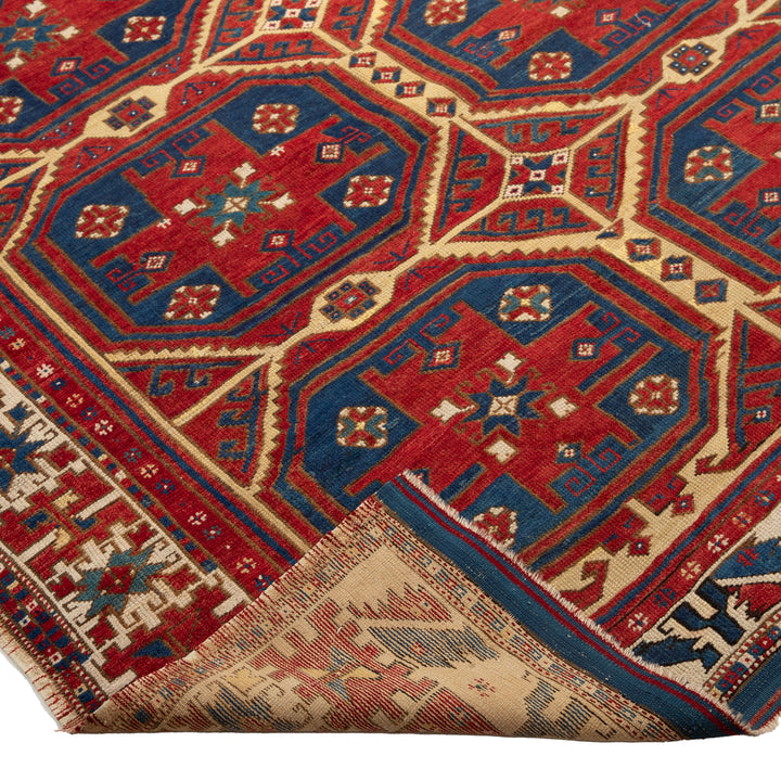 Antique Turkish Hand-Knotted Rug - 6' 5'' x 5' 11''