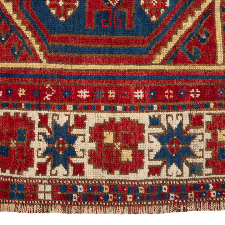 Antique Turkish Hand-Knotted Rug - 6' 5'' x 5' 11''