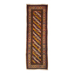 Antique Turkish Hand-Knotted Rug - 9' 11'' x 3' 5''